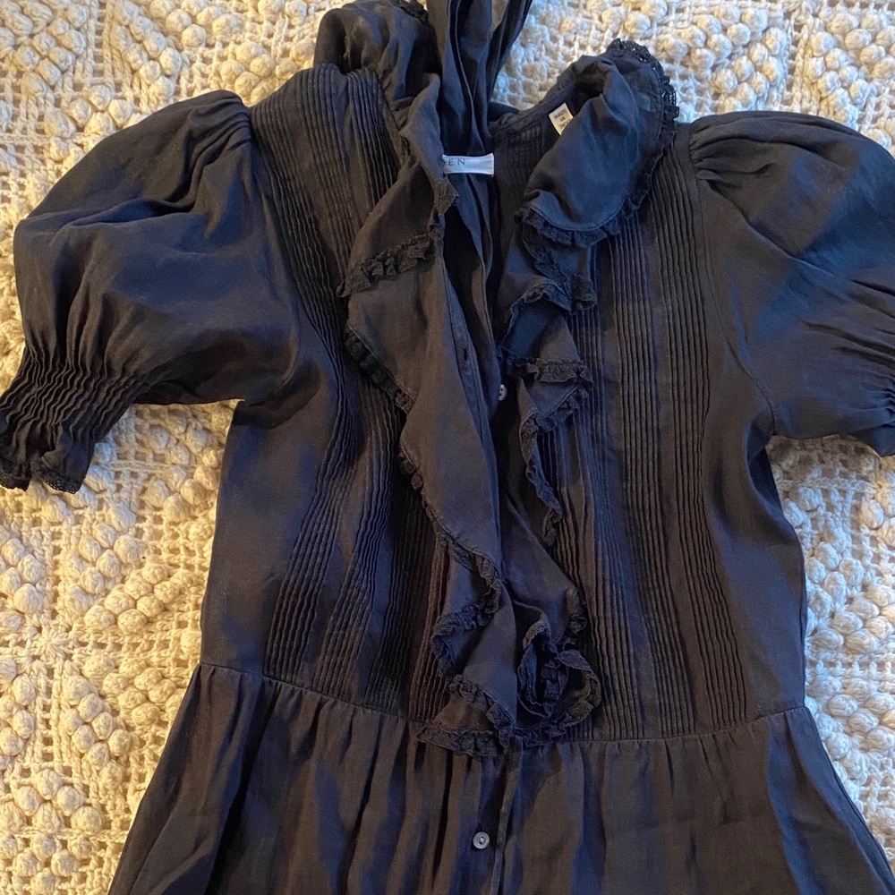 Poet dress in black xs